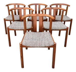 Set of 6 Mid-Century Teak Dining Chairs by h.frydendal for Boltinge Stolefabrik, 1970, Set of 6