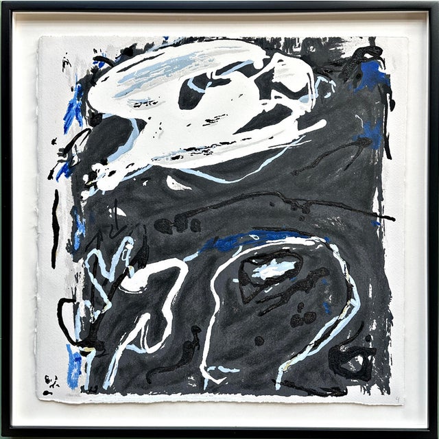 1990s Emil Schumacher, Original Terragraph from the Book of Genesis, 1998, No. 4 For Sale - Image 5 of 5