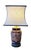 Baker Furniture Company Vintage Imari Style Hand-Painted Ceramic Table Lamp With Brass Hardware & Square Shade – Chinoiserie / Hollywood Regency For Sale - Image 4 of 13