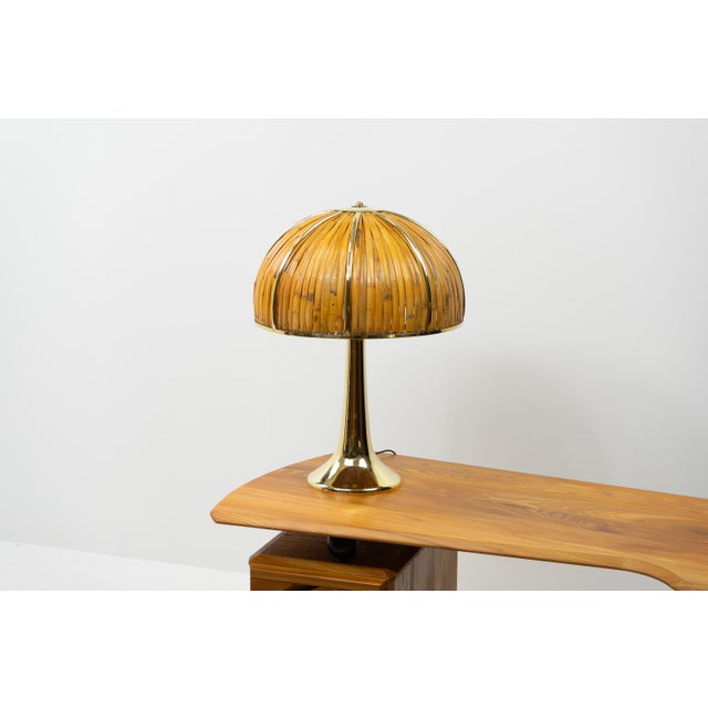 Rising Sun Series Table Lamp by Gabriella Crespi, Italy, 1970s For Sale - Image 4 of 17