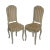 French Louis XV Style Vintage Painted Petite Slipper Side Chairs - a Pair For Sale - Image 13 of 13