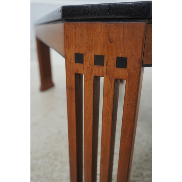 Brown Stickley 21st Century Collection Arts & Crafts Cherry Coffee Table For Sale - Image 8 of 11