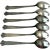 Early 20th Century Vintage n.m. Thune Norway Demitasse Sterling Silver and Enamel Spoons- Set of 6 For Sale - Image 5 of 8