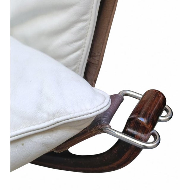 Brown Viking Armchair in Poltrona Frau Leather by Sigurd Ressell for Vatne, Norway, 1980s For Sale - Image 8 of 13