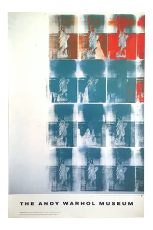 Andy Warhol Foundation Vintage 1993 Lithograph Print XL Monumental Pop Art Museum Poster " Statue of Liberty " 1963