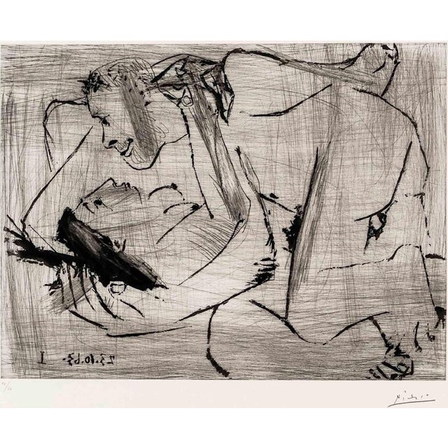 Pablo Picasso, Letreinte Etching 14/50, 1963, Etching For Sale