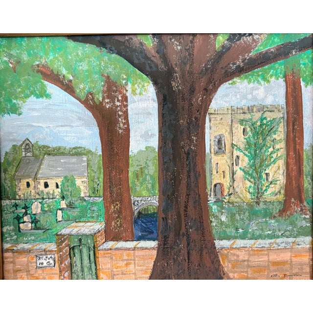 This original Brutalist Landscape by artist Kathy Freeman would be a wonderful addition to your decor. Done in oil on...