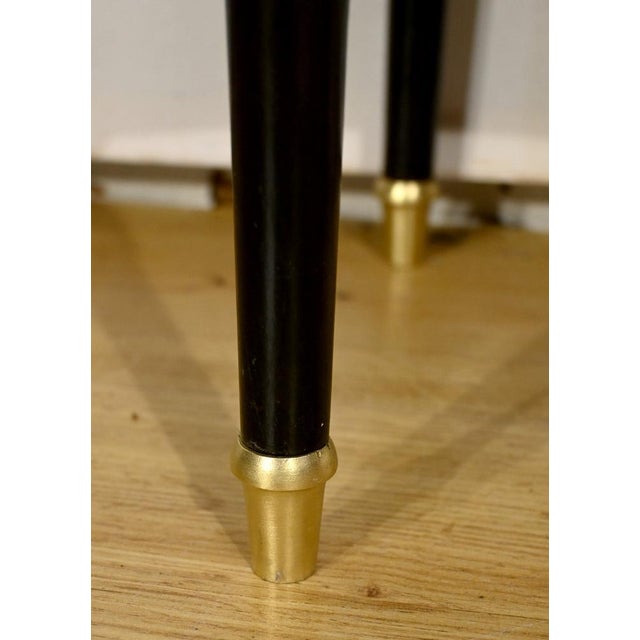 Side Table with Double Top in Mahogany and Blackened Pear, 1930 For Sale - Image 16 of 18