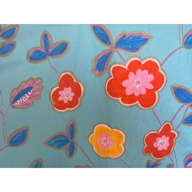 5 yards of Designers Guild Inessa fabric. Cheerful and bold design on heavy cotton.. Printed in England. Background is a...