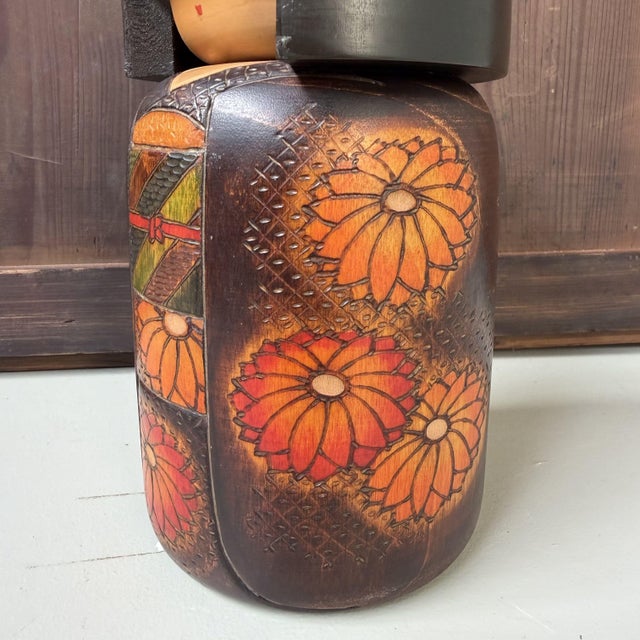 Mid-Century Modern Vintage Gumma Kokeshi by Fumio Tomidokoro, 1980s For Sale - Image 3 of 11