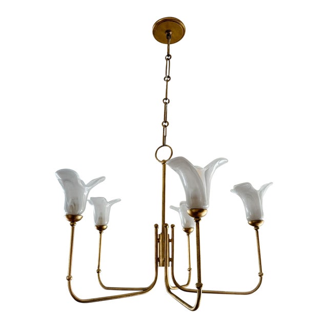 Contemporary Montclair Chandelier 5-Arm For Sale
