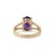 925 Sterling Silver Amethyst Ring – Split Shank Solitaire Gemstone Ring for Women Us 7 For Sale - Image 6 of 6
