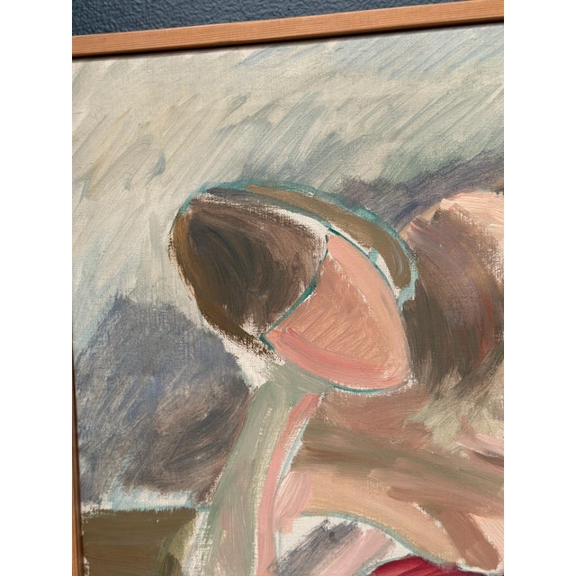 Arne Cassel, Lying Nude, 1960s, Oil on Canvas, Framed For Sale - Image 9 of 18