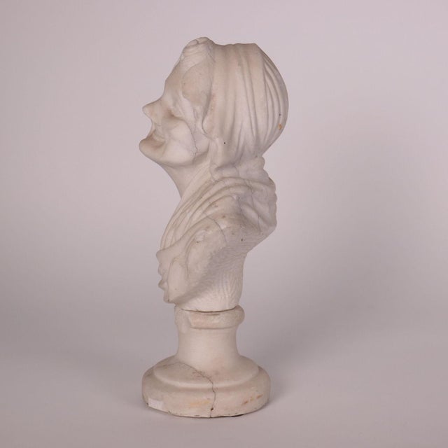 Stone Antique Marble Bust For Sale - Image 7 of 11