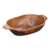19th Century French Hand-Carved Elm Dough Bowl With Handles For Sale