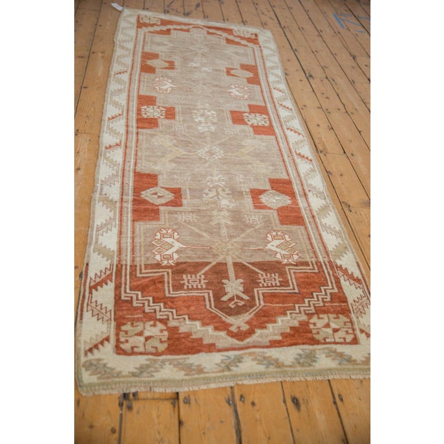 Old New House Vintage Distressed Kars Rug Runner - 3'4" x 9'3" For Sale - Image 4 of 8