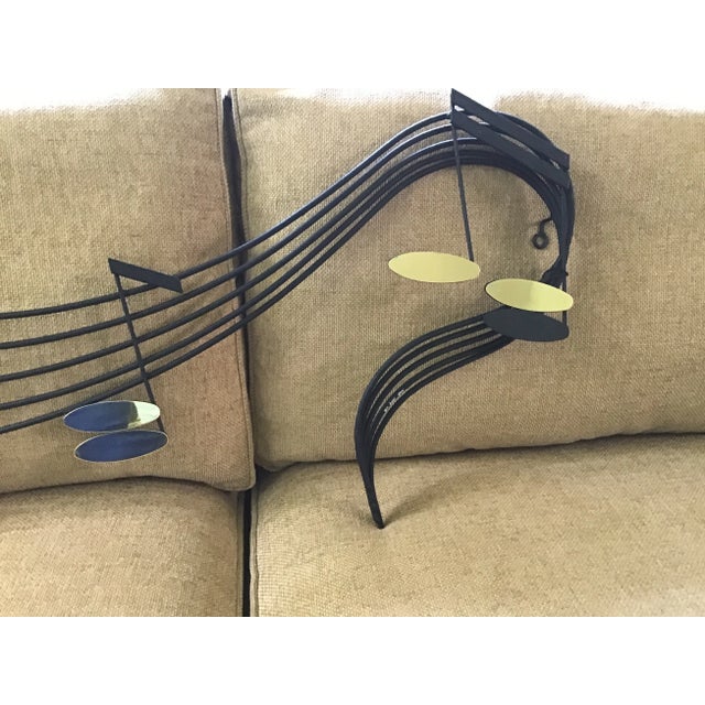 Curtis Jere Signed Vintage Wall Sculpture in the Shape of Musical Notes For Sale - Image 10 of 13