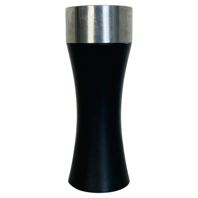 Mid-Century Modern Italian Black Floor Steel Ashtray, 1970s For Sale - Image 9 of 9