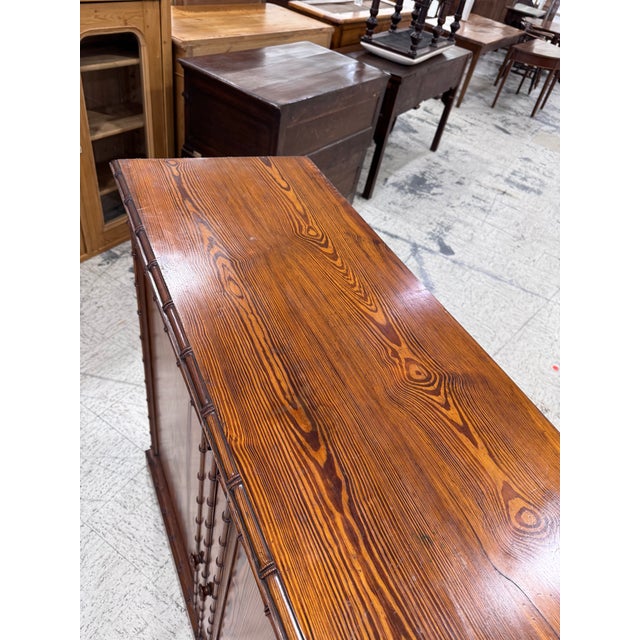 19th Century Faux Bamboo Cabinet For Sale - Image 10 of 15