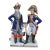 Antique Sitzendorf Voigt Brothers Porcelain Napoleonic Soldier Figurines 8" For Sale