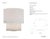 Kelly Wearstler by Visual Comfort Signature Una Small Table Lamp in Alabaster Designer: Kelly Wearstler Height: 12.75"...