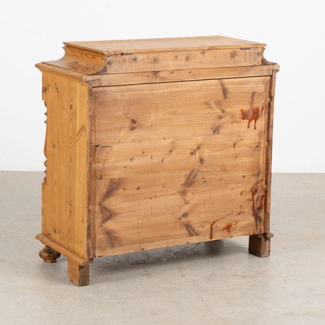19th Century Danish Pine Chest of Four Drawers With Hidden Top Storage For Sale - Image 17 of 17