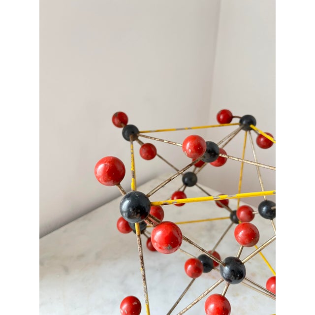Metal Vintage Czech Carbon Dioxide Molecular Model in Bakelite and Metal Wire, 1950s For Sale - Image 7 of 10
