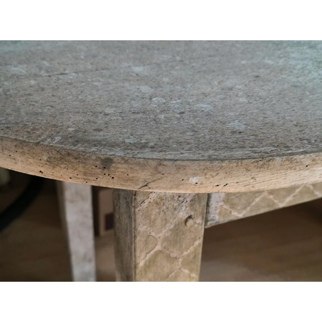 Patinated Wood Console, 1940s For Sale - Image 3 of 6