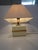 Cream Ivory Colored Epoxy Cube Table Lamp from Bicchielli Italy For Sale - Image 8 of 14