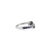 Artfully Crafted 925 Sterling Silver Blue Sapphire and Diamond Bypass Ring - Size 8.5 For Sale - Image 6 of 10
