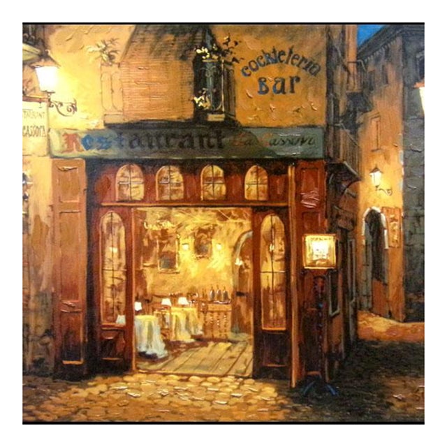Viktor Shvaiko"Spanish Balcony"Jewels II Suite H.Signed Stretched Canvas For Sale