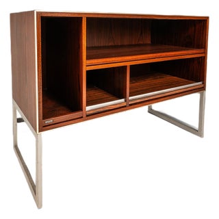 MCM Record Media Console Model Mc30 in Rosewood by Jacob Jensen for Bang & Olufsen, Denmark, C. 1970's For Sale