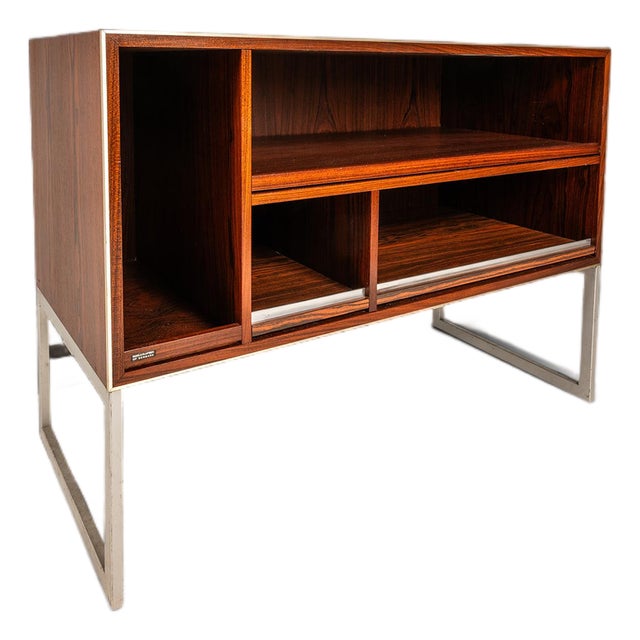 MCM Record Media Console Model Mc30 in Rosewood by Jacob Jensen for Bang & Olufsen, Denmark, C. 1970's For Sale