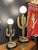 1970s Large Brass Saguaro Cactus Lamp For Sale - Image 9 of 9
