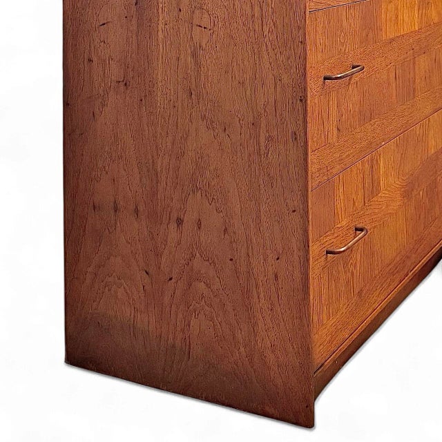 Vintage Fornasetti Style Walnut Cabinet by Lane For Sale - Image 11 of 12