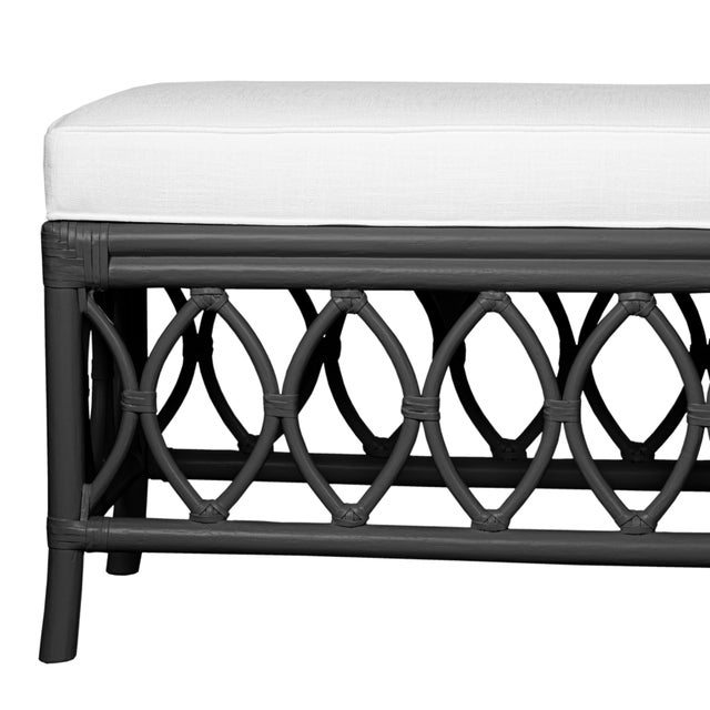 David Francis Lillian Bench - Black For Sale - Image 4 of 8