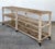 Late 20th Century Vintage Rustic Plank Wood Three Tier Console on Casters For Sale - Image 5 of 12