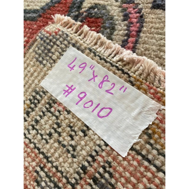 Textile 1980s Vintage Oushak Area Rug For Sale - Image 7 of 8