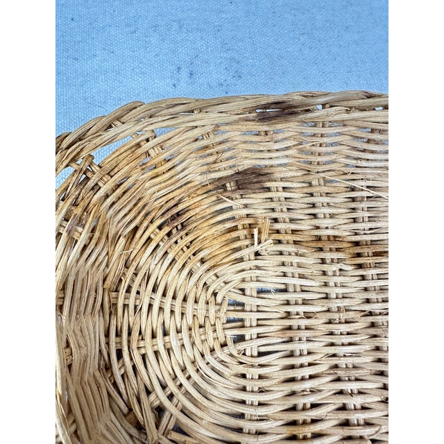 Vintage Mid-Century Modern 1960s Dynasty Ware Red Enamel Baking Serving Dishes Wicker Holders-a Pair For Sale - Image 11 of 11