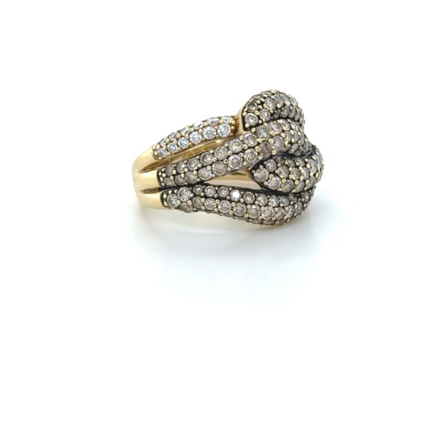 Early 21st Century Le Vian, Champagne Diamond and Diamond Ring For Sale - Image 5 of 9