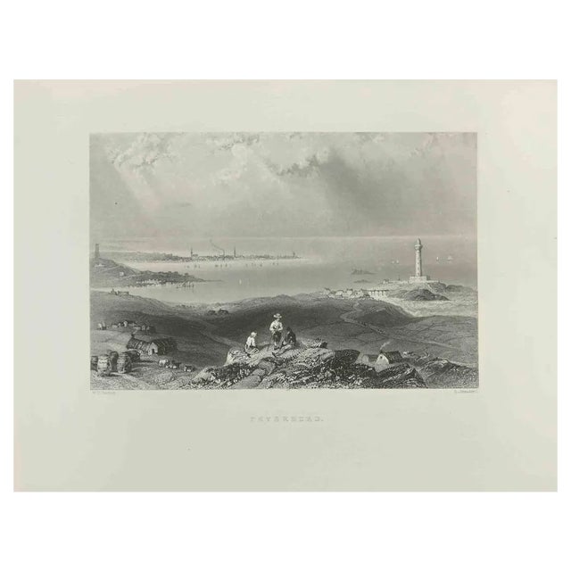 Edward Francis Finden, Peterhead, Engraving, 1845 For Sale