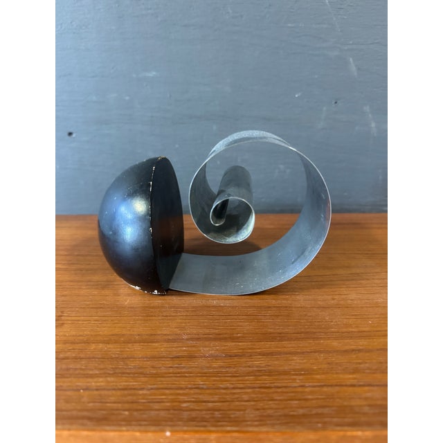 1940s 1940s Art Deco Chrome Bookend by Reverse Rome n.y For Sale - Image 5 of 6