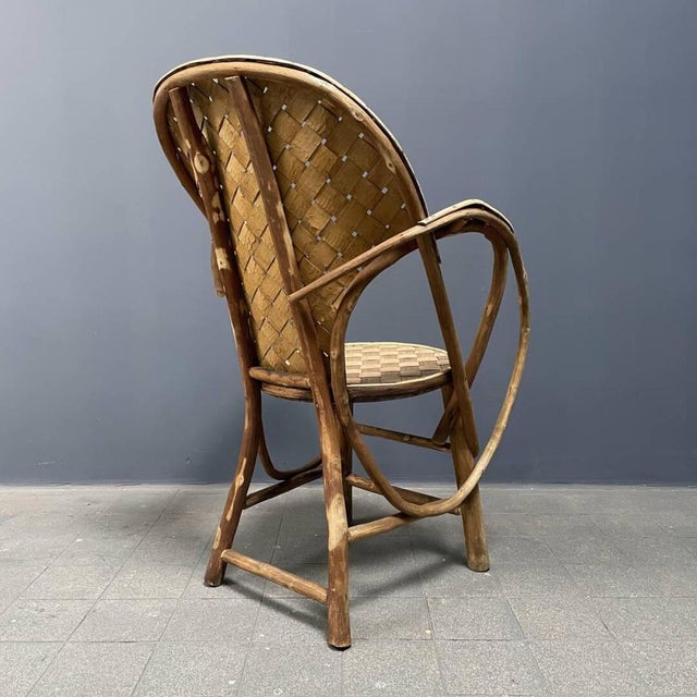 Braided Folk Art Wooden Chair For Sale - Image 14 of 18