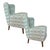 Pair of Mid-Century Modern Lounge Chairs Newly Upholstered in Designer Fabrics For Sale - Image 4 of 7