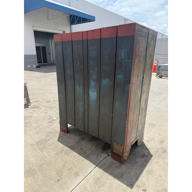 1990s Prized Rare Richard Warholic Painted Cabinet Art Piece Florida Artist For Sale In Miami - Image 6 of 14