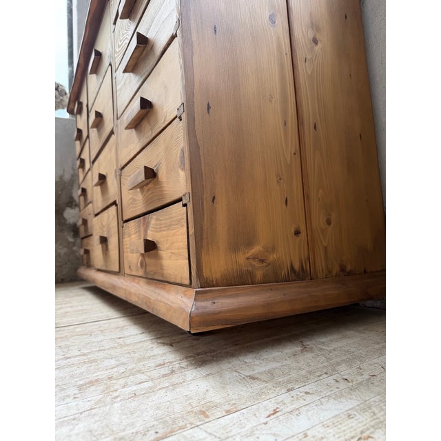 Pine Workshop Cabinet, 1950s For Sale - Image 15 of 18