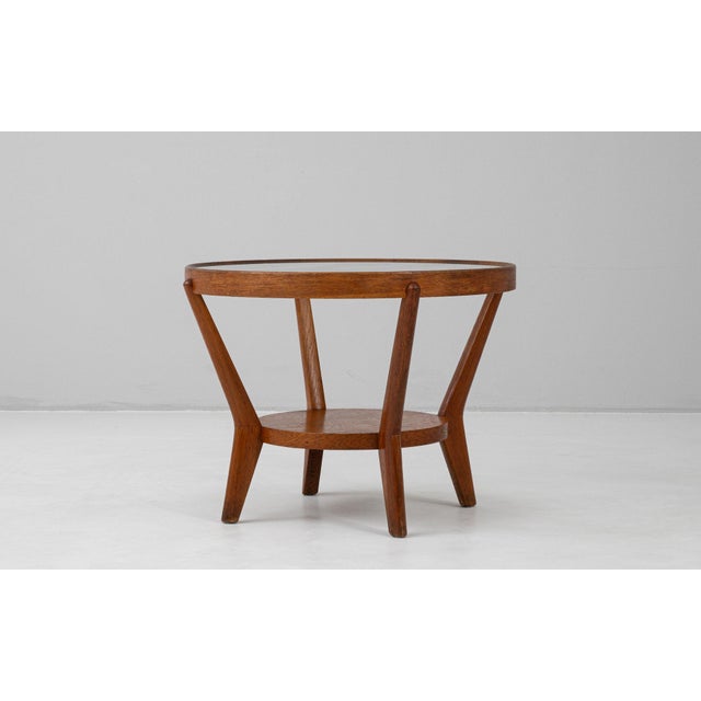 Tan 19th Century Czechia Art Deco Tan Wood Coffee Table For Sale - Image 8 of 11