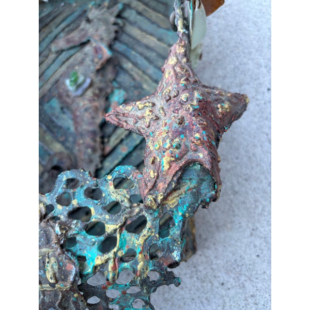 Metal Trudi Gilliam Torch Welded Nautical Theme Basket For Sale - Image 7 of 11