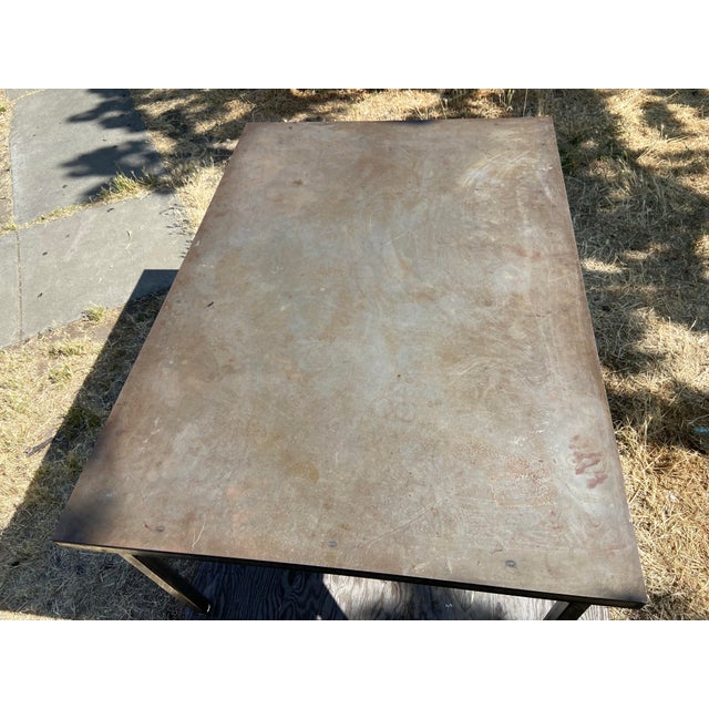 2000 - 2009 Modern Contemporary Steel Kitchen Table For Sale - Image 5 of 12