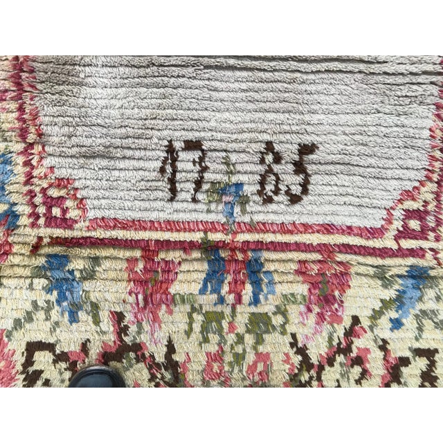 Gold Vintage Swedish Tapestry Runner For Sale - Image 8 of 16